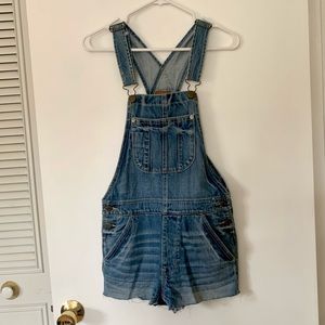 American Eagle Denim Short Overalls